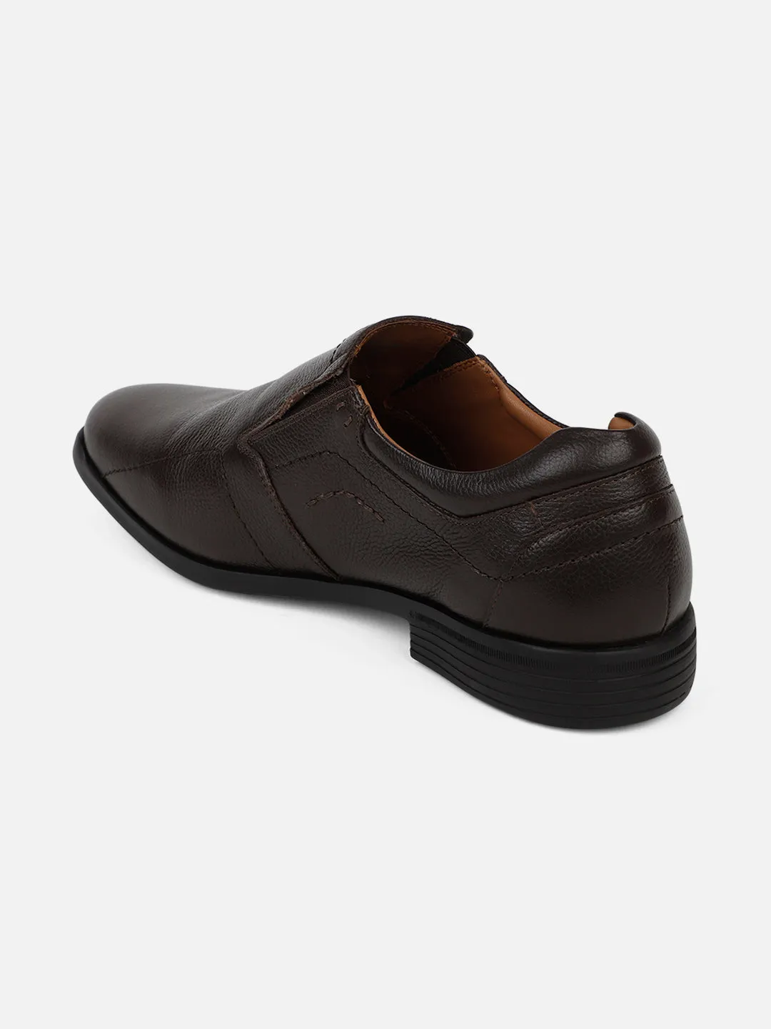 Ezok Brown Leather Loafer Mocassins