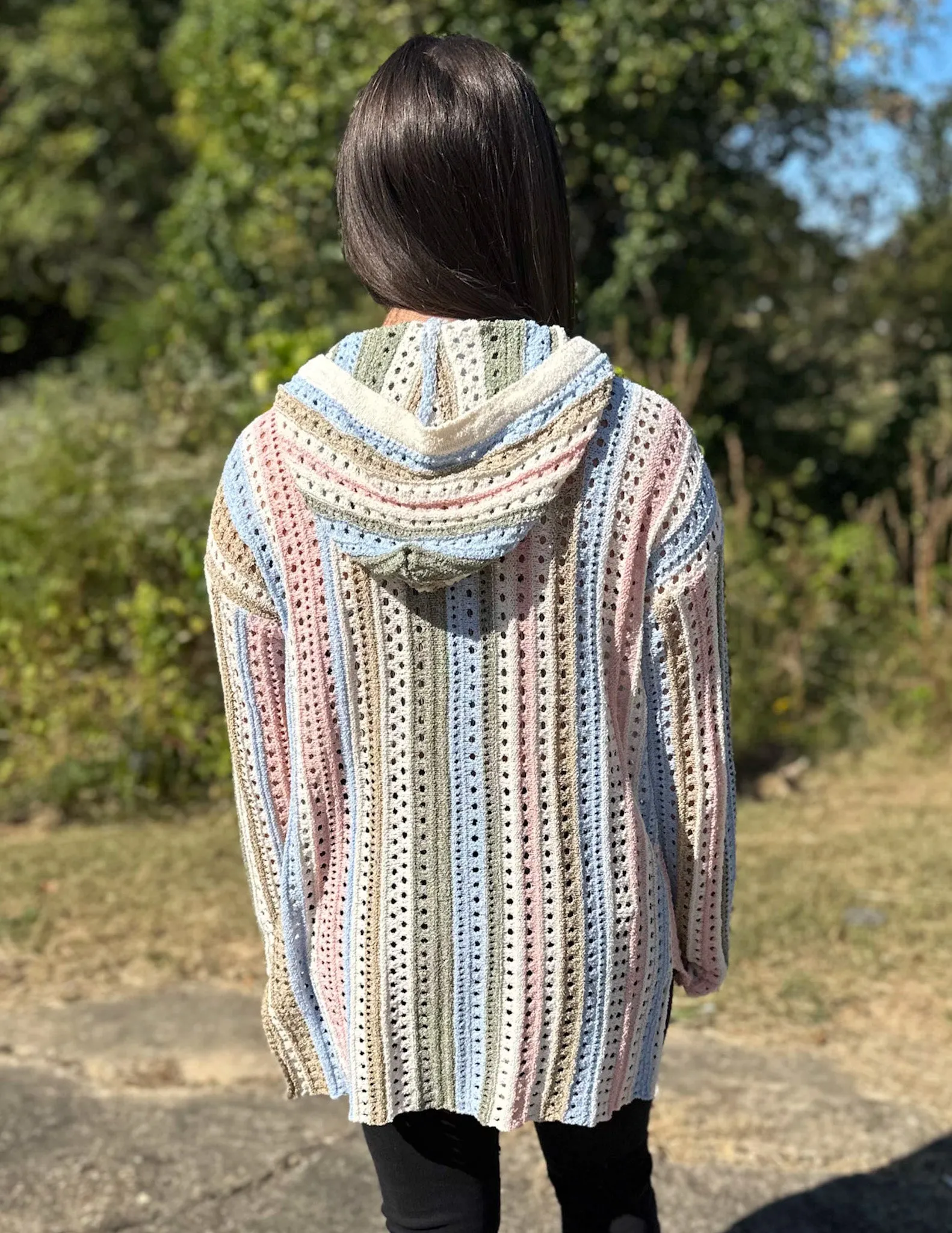 Fall Crochet Hooded Top