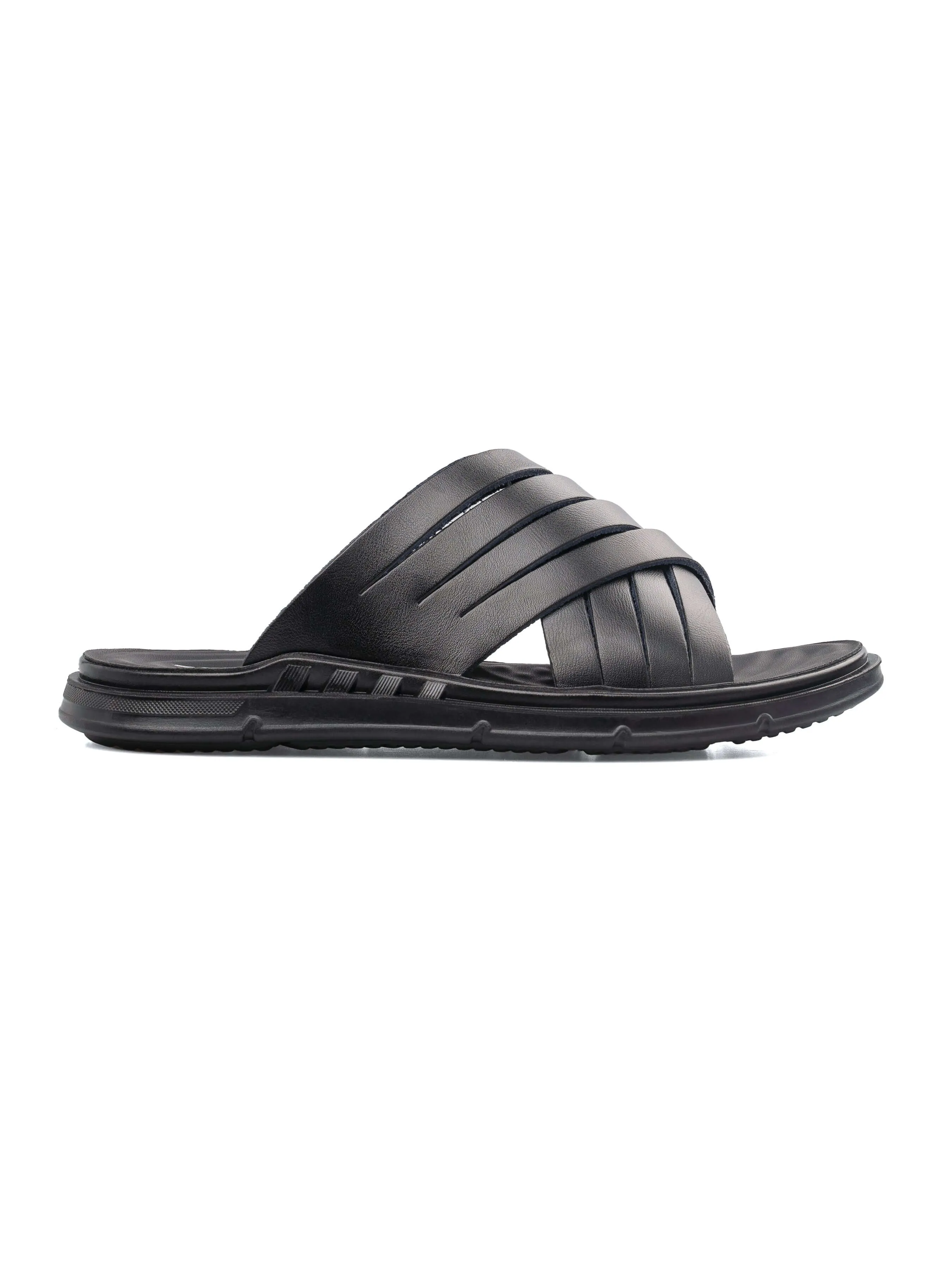 Faro Sandal - Black Leather