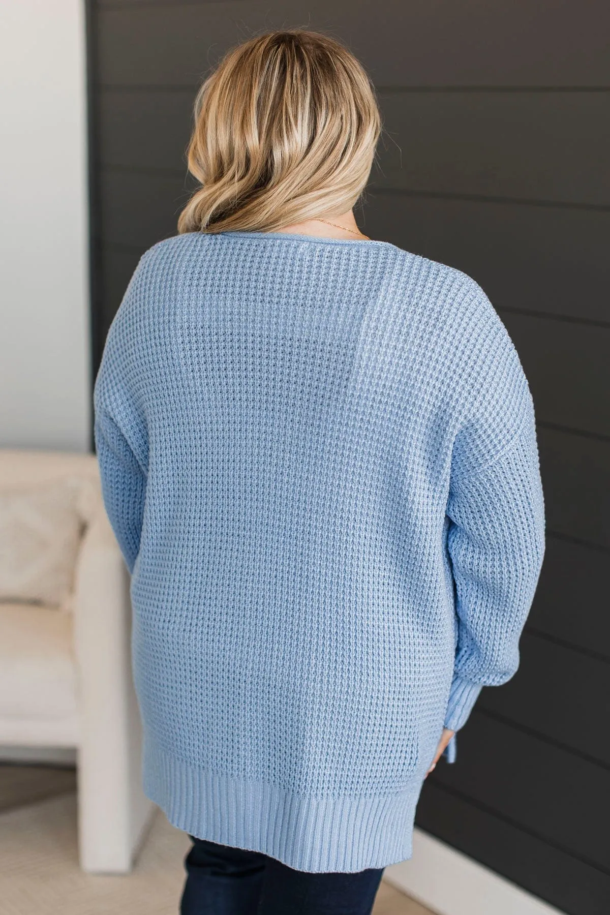 Feelings Knit Cardigan - Spring Blue