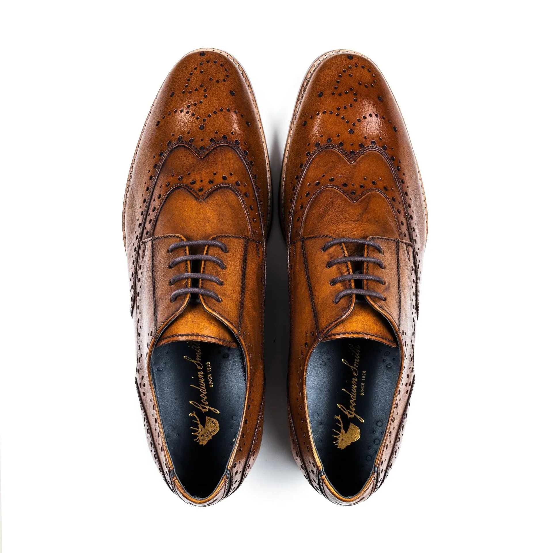 Felix Tan Derby Brogue shoes