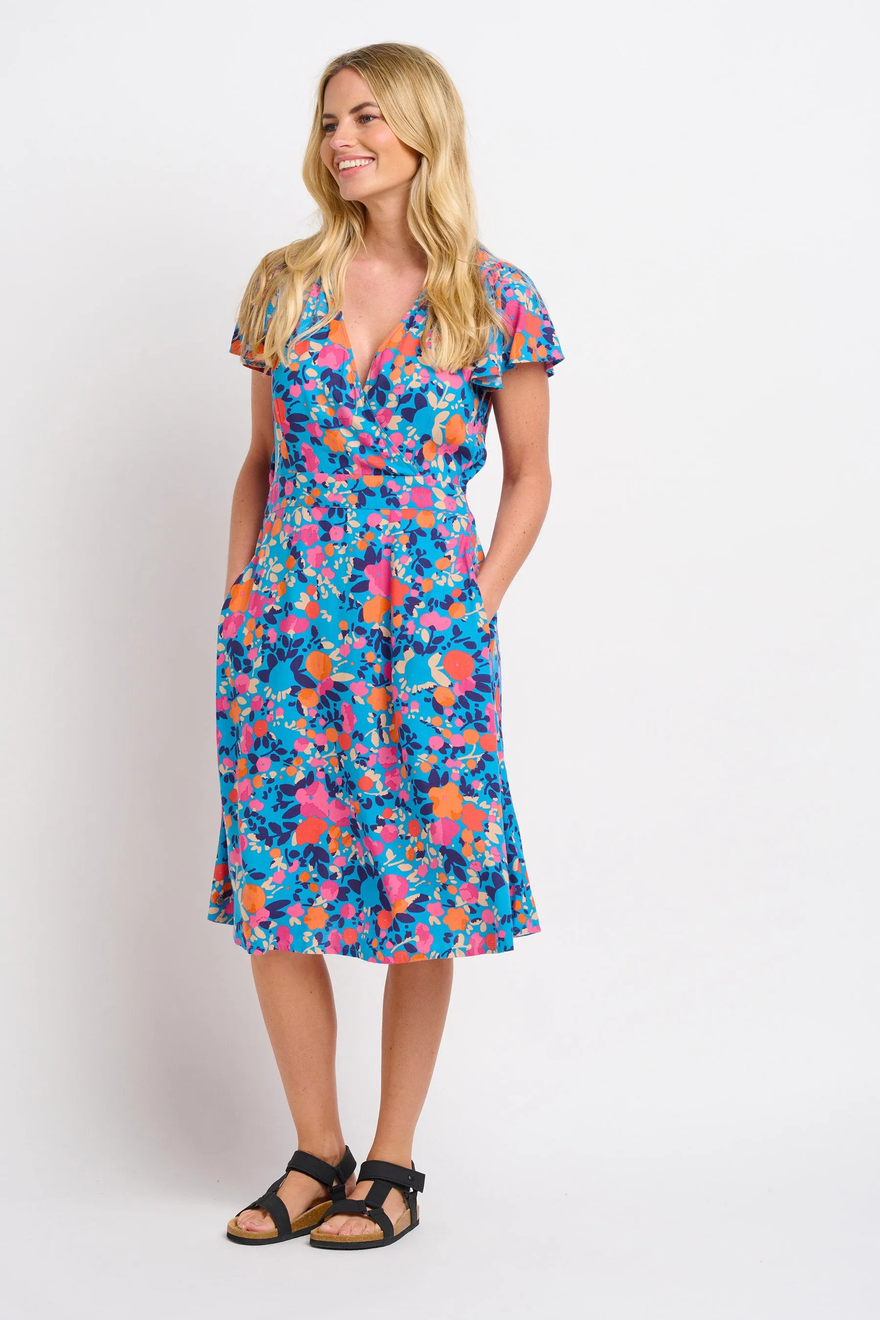 Floral Wrap Dress