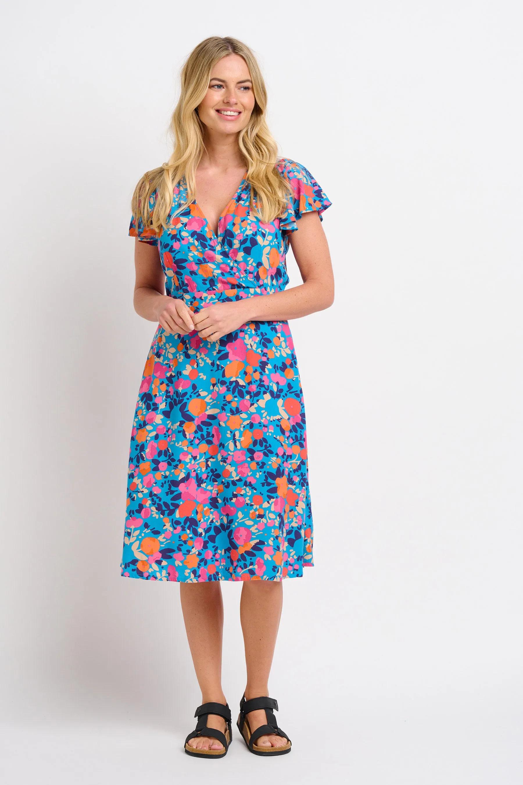 Floral Wrap Dress