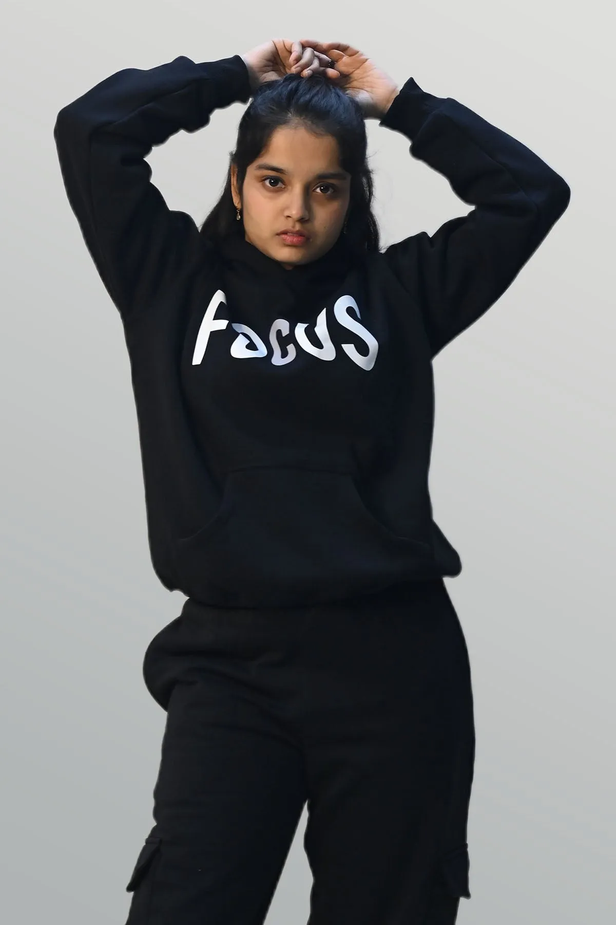 Focus Black Hoodie