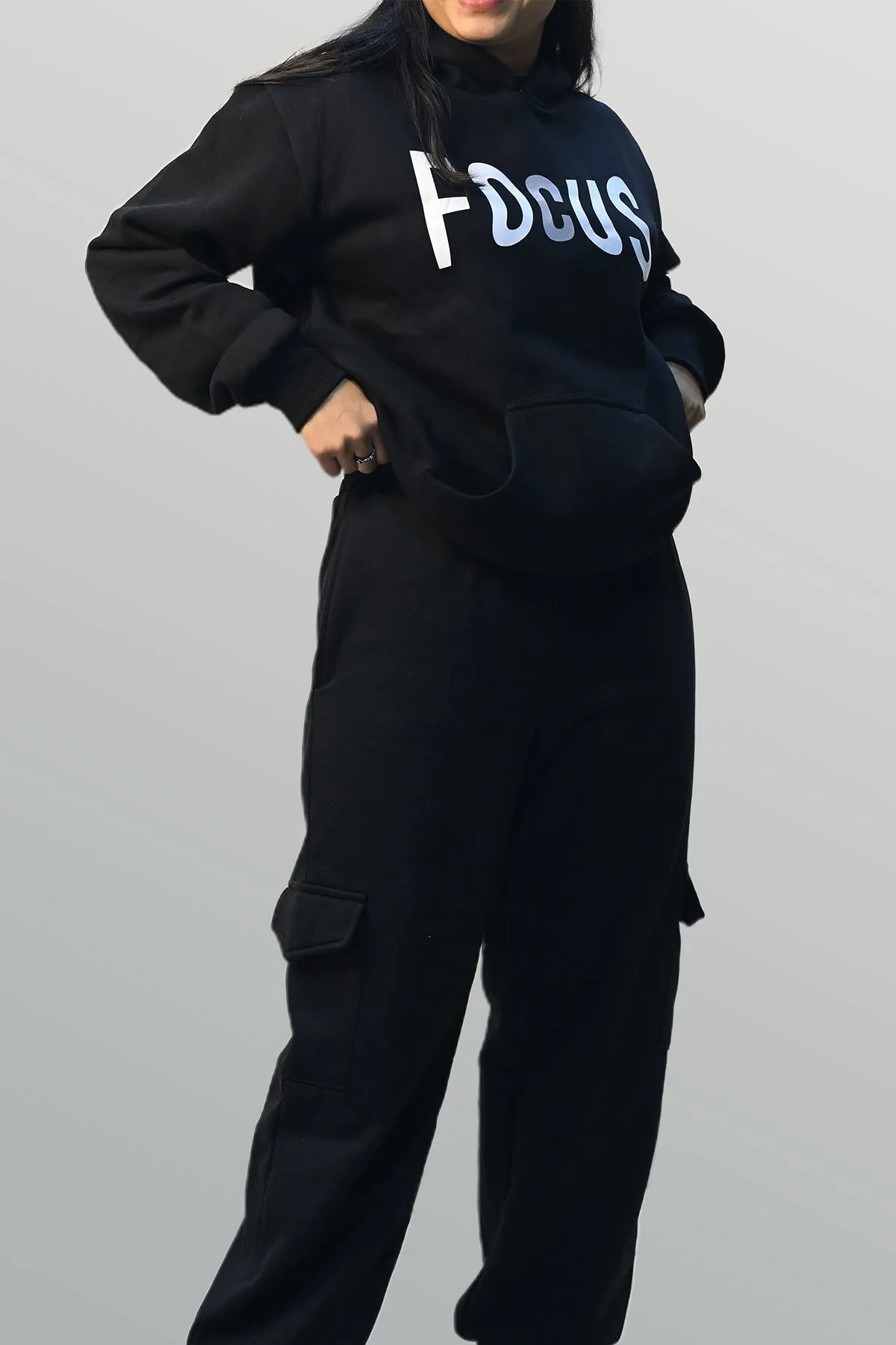 Focus Black Hoodie