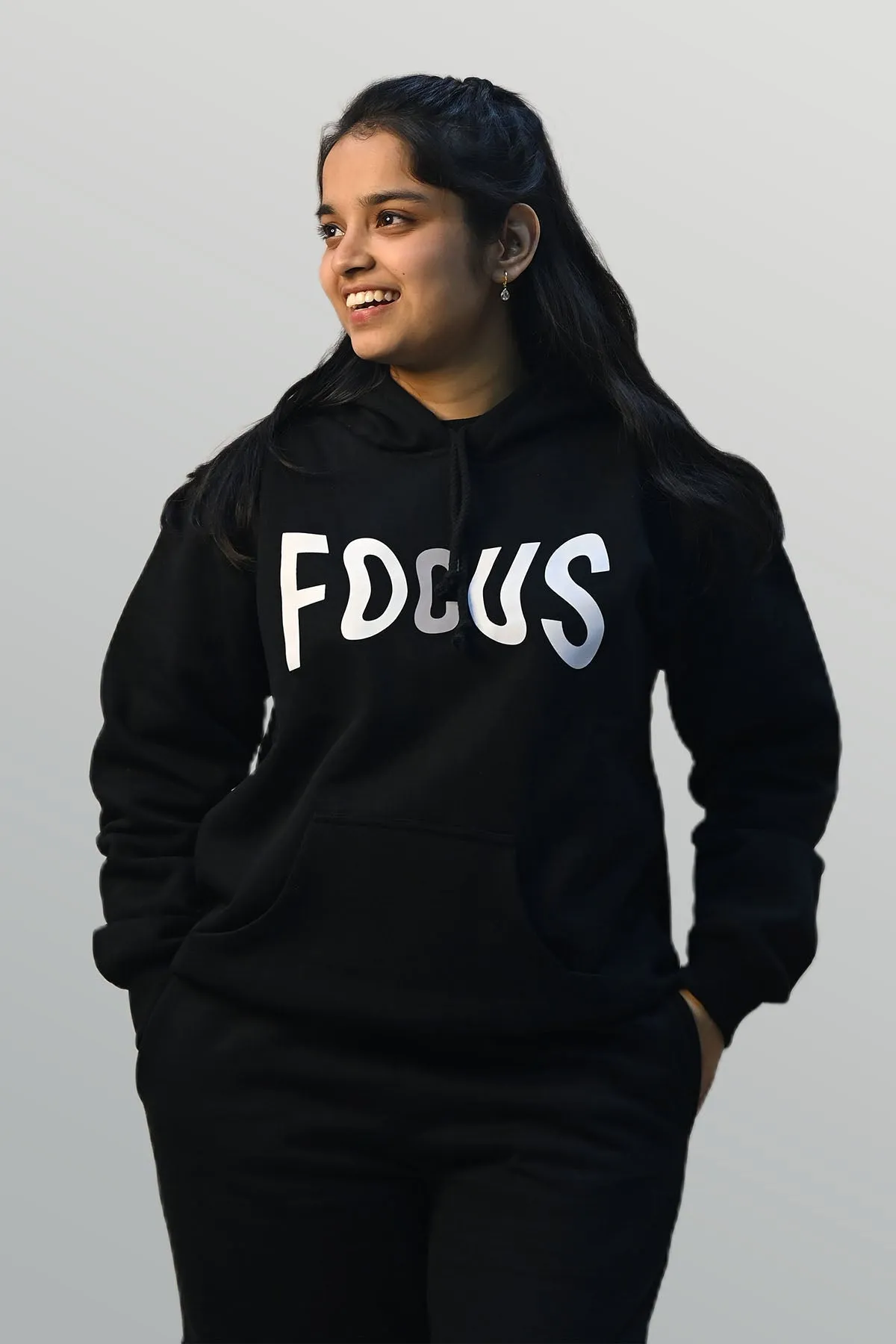 Focus Black Hoodie