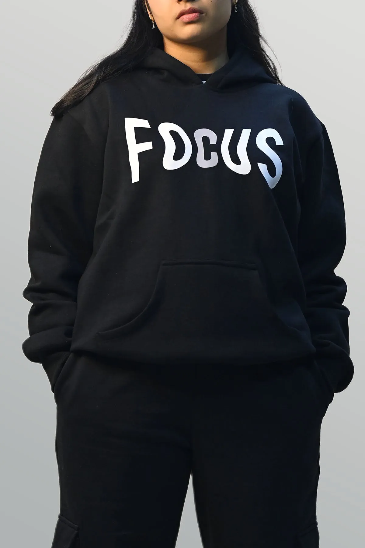 Focus Black Hoodie