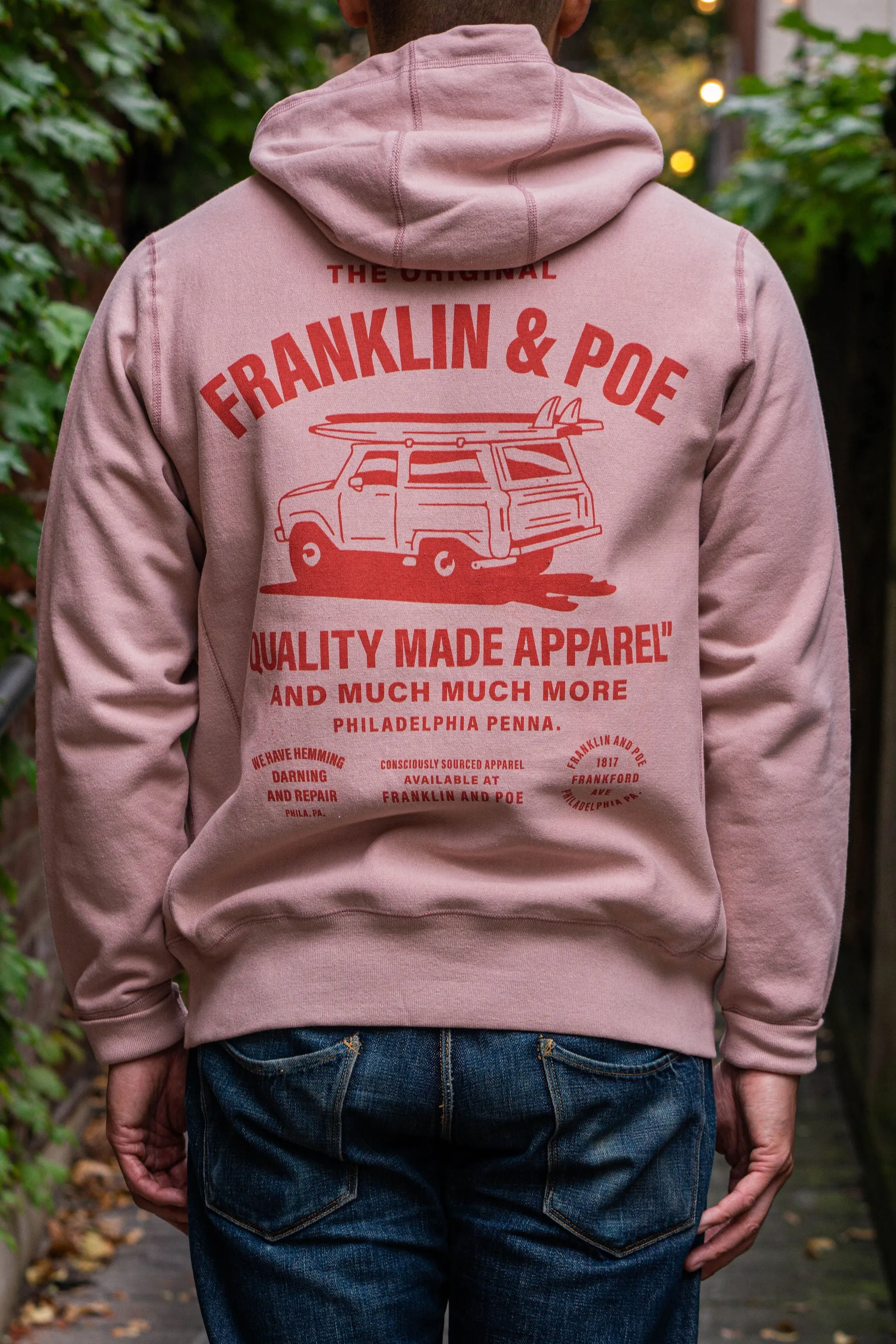 Franklin & Poe Pink Bronco Shop Hoody