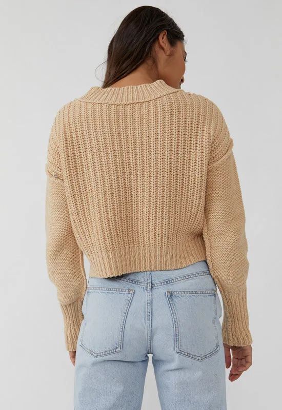 Free People Bell Song Pullover Sandstone