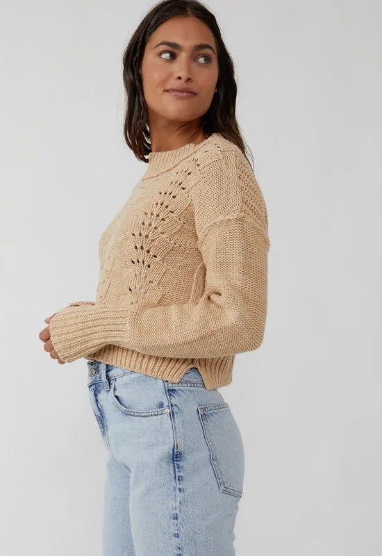 Free People Bell Song Pullover Sandstone