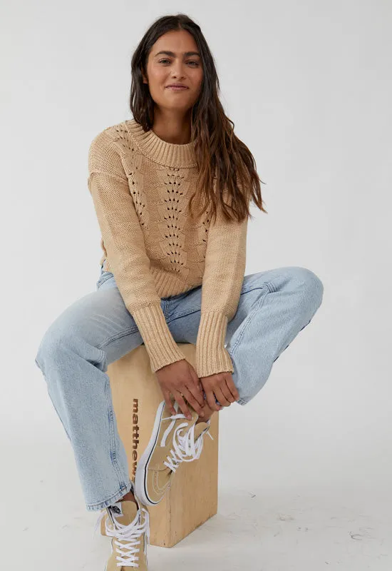 Free People Bell Song Pullover Sandstone