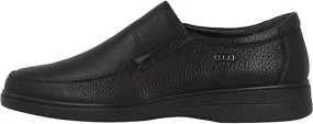 G-Comfort Slip On Black Leather Shoes | Water Resistant | A-905S