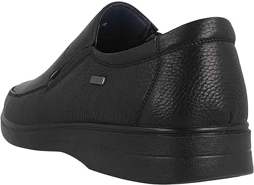 G-Comfort Slip On Black Leather Shoes | Water Resistant | A-905S