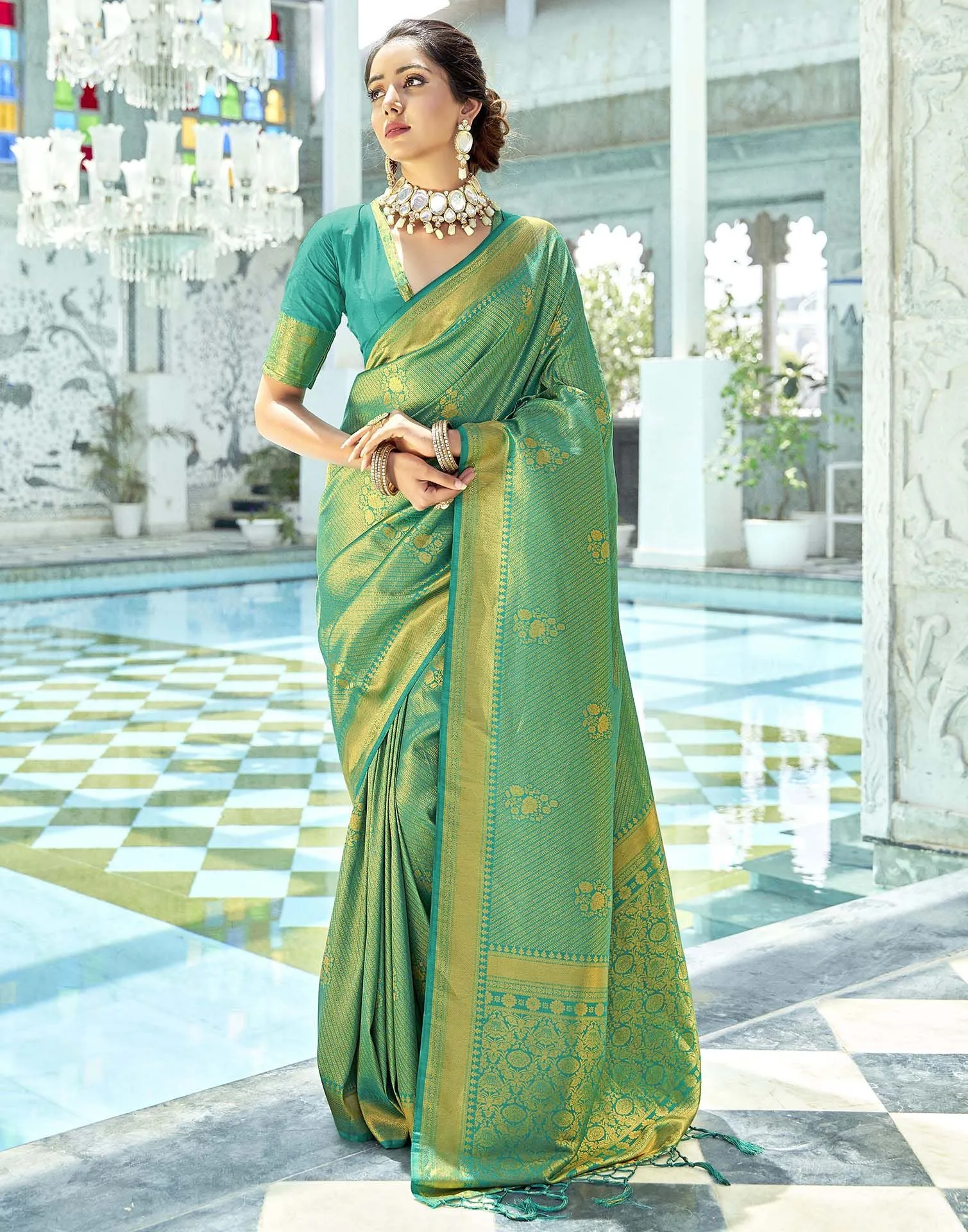 Green Silk Saree