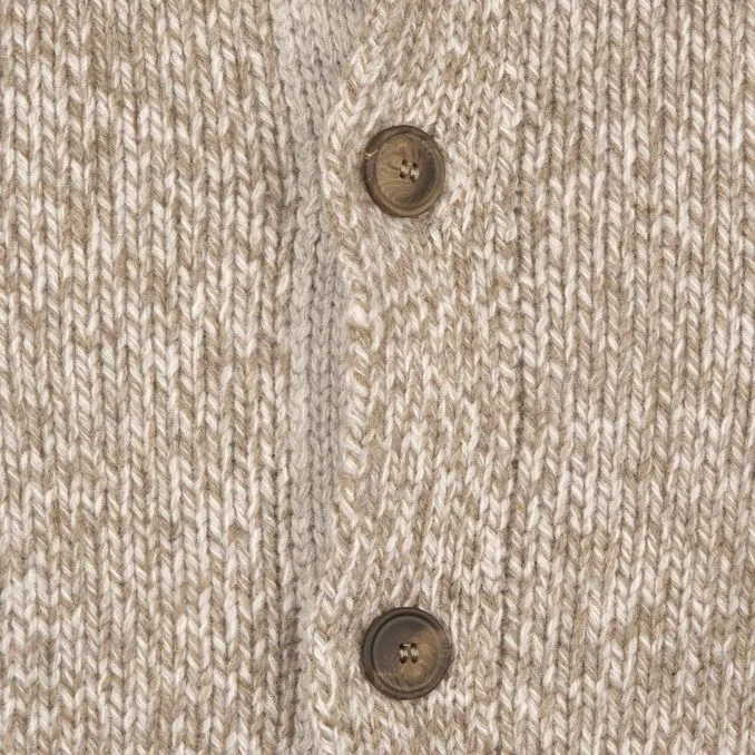 Grey Melange Man Wool Cardigan