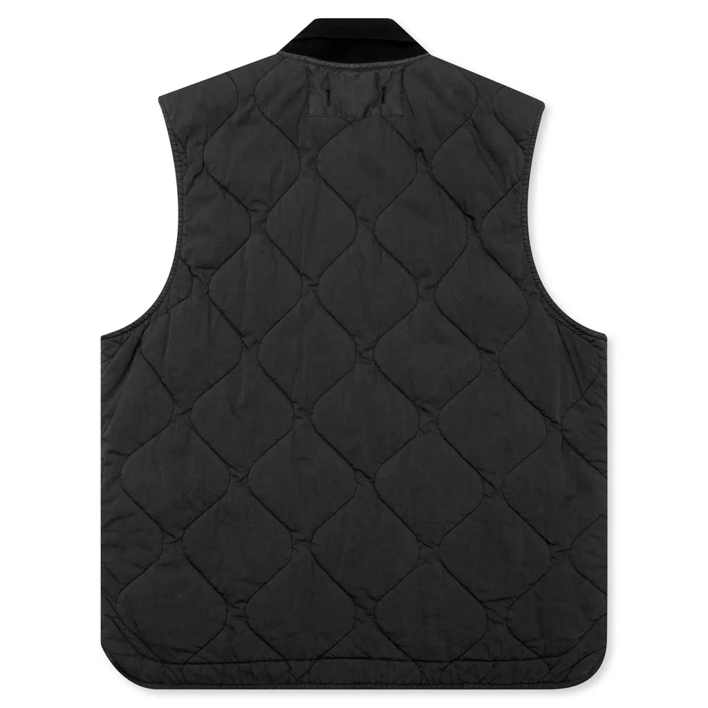 Grey Quilted Nylon Vest