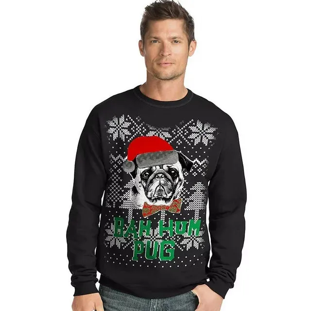 Hanes Black Christmas Sweater Reduced Price