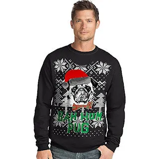 Hanes Black Christmas Sweater Reduced Price