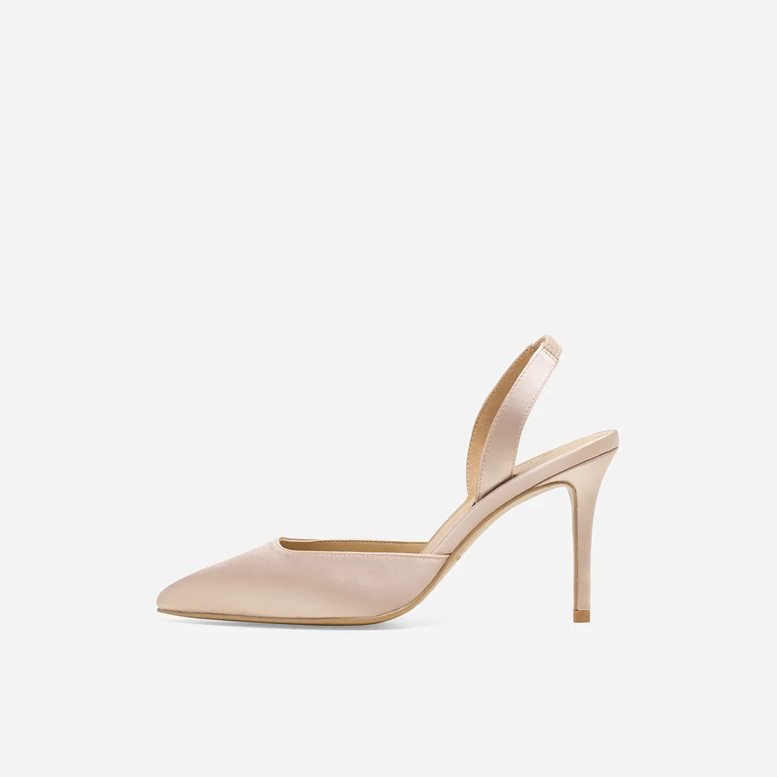 Hebe Satin Slingback Pumps - Buy Now