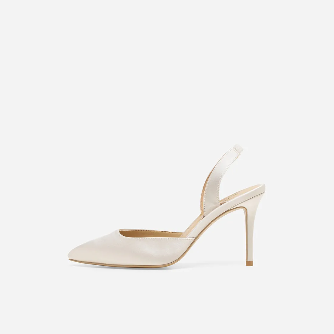 Hebe Satin Slingback Pumps - Buy Now