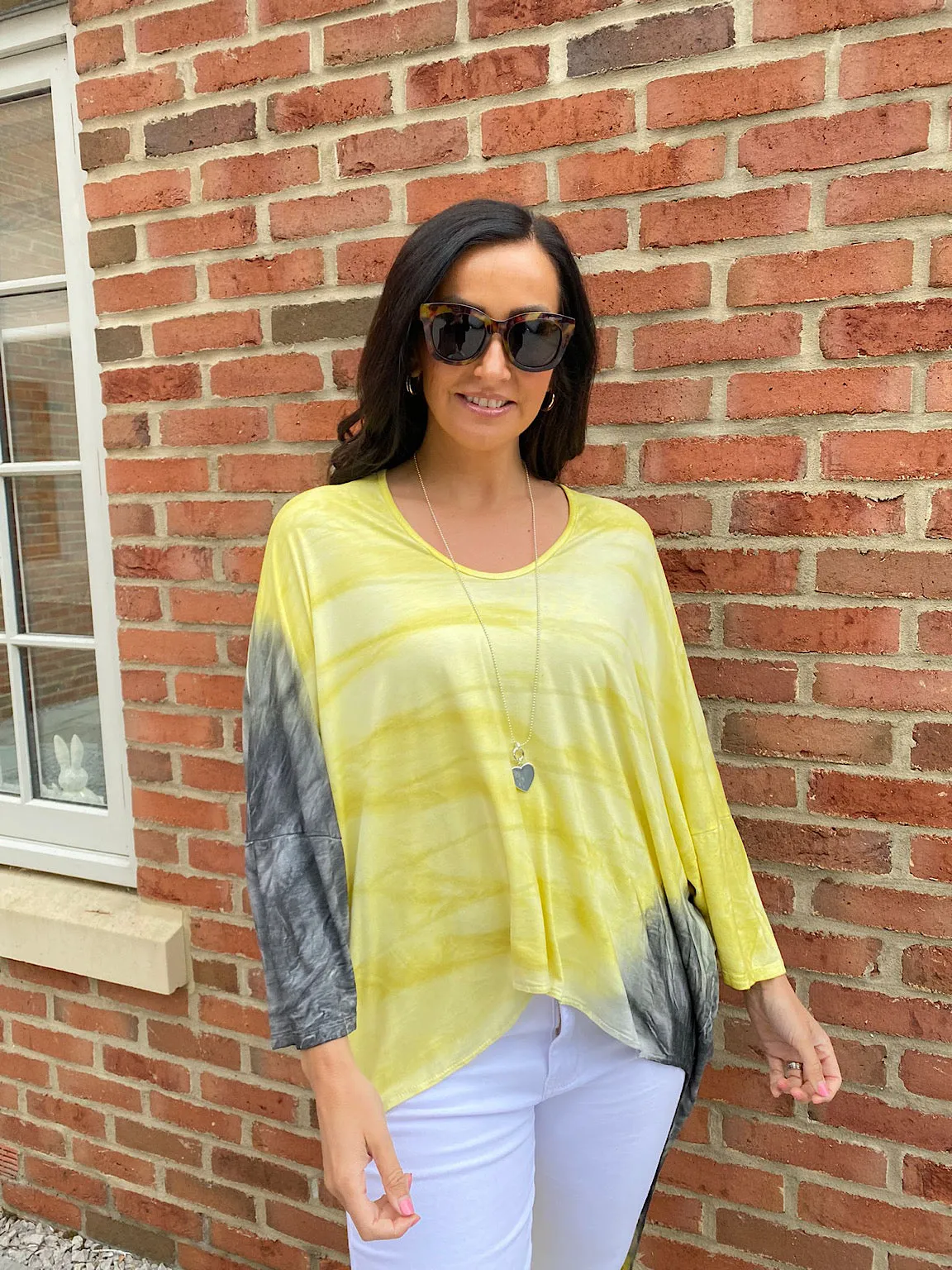 Hi Lo Tie Dye Shimmer Top - Suzie - Google SEO Results: [Shimmer top, tie dye top, Suzie top, Hi Lo top]