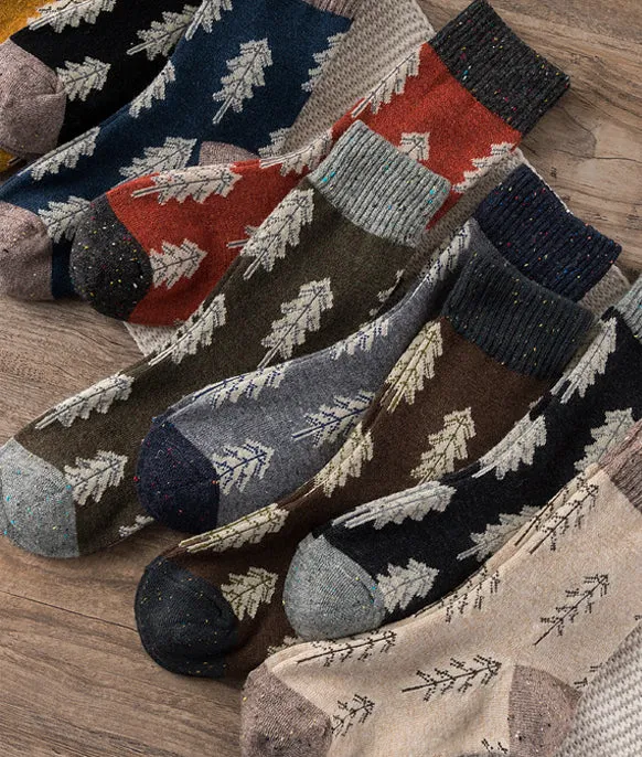 Holiday Sale | Wool Socks | Pine Tree (Black)