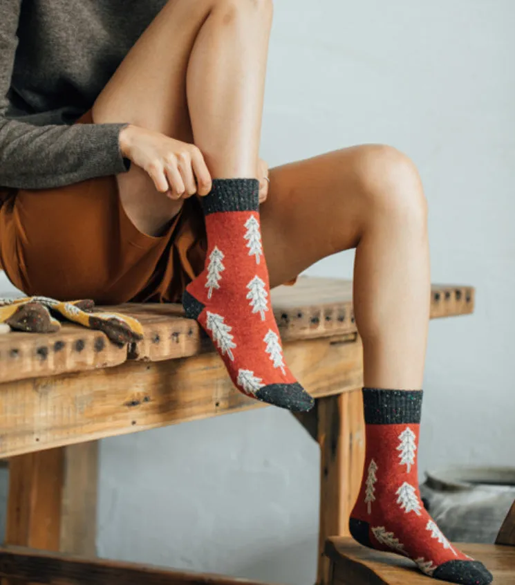 Holiday Sale - Cozy Wool Socks for Christmas Tree Decoration (Red)