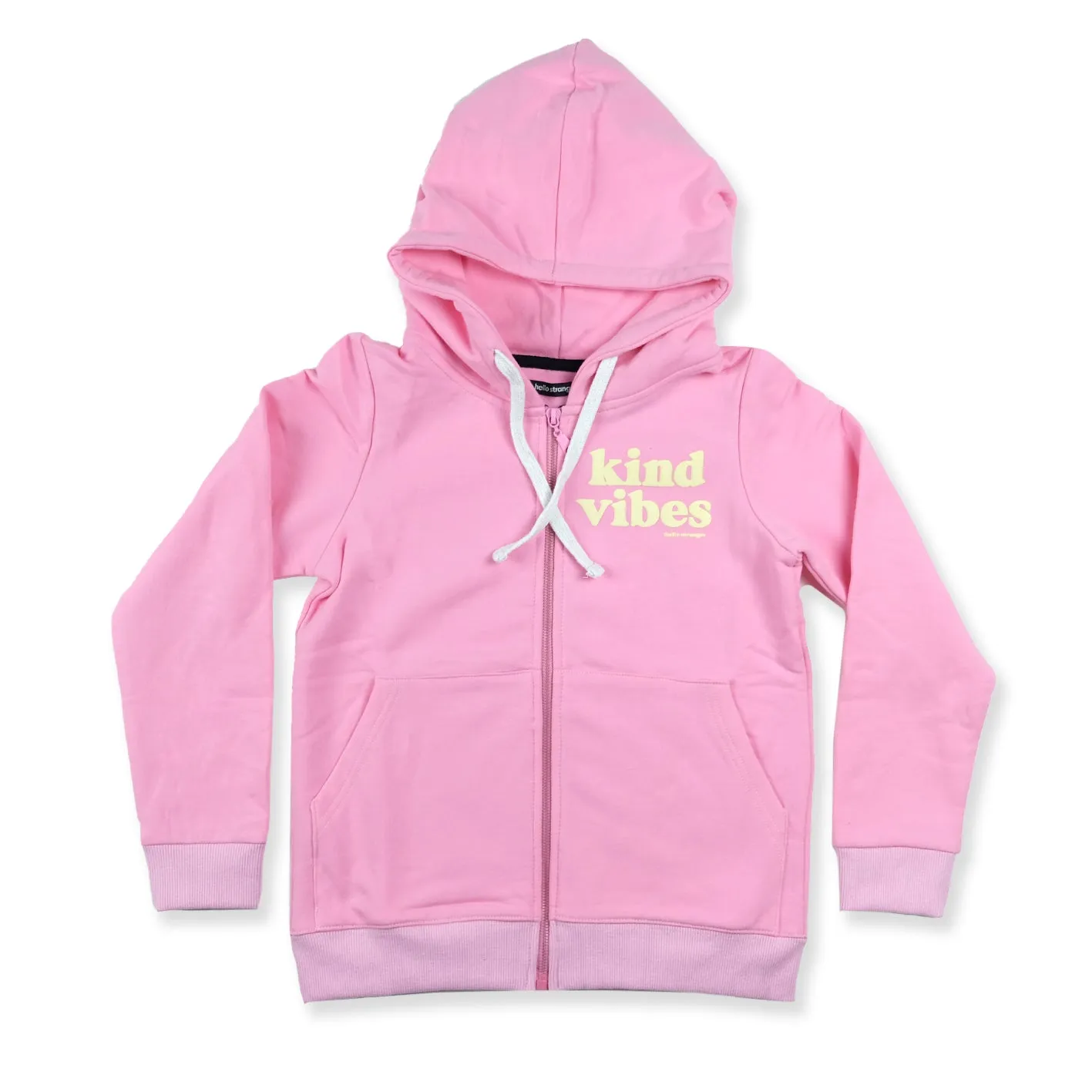 HS Kind Vibes Zip Hood- Pink --> Pink Kind Vibes Zip Hoodie by HS - Shop Now