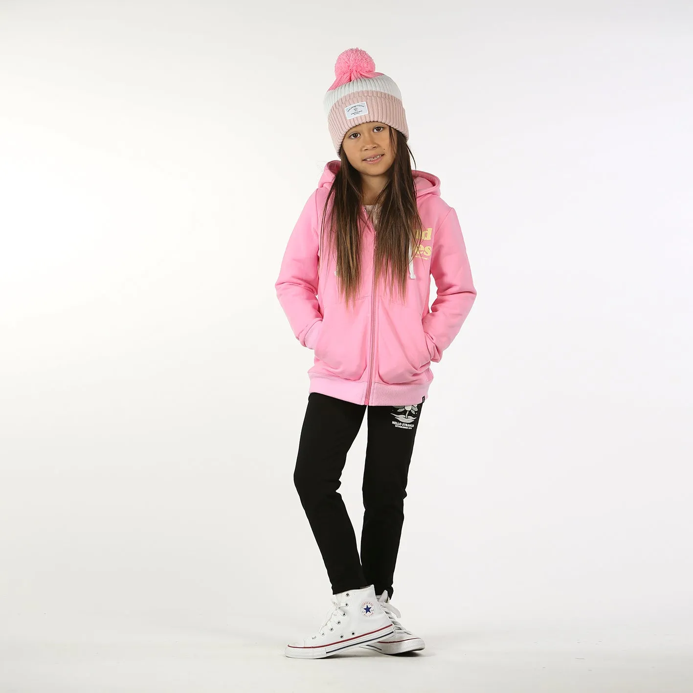 HS Kind Vibes Zip Hood- Pink --> Pink Kind Vibes Zip Hoodie by HS - Shop Now