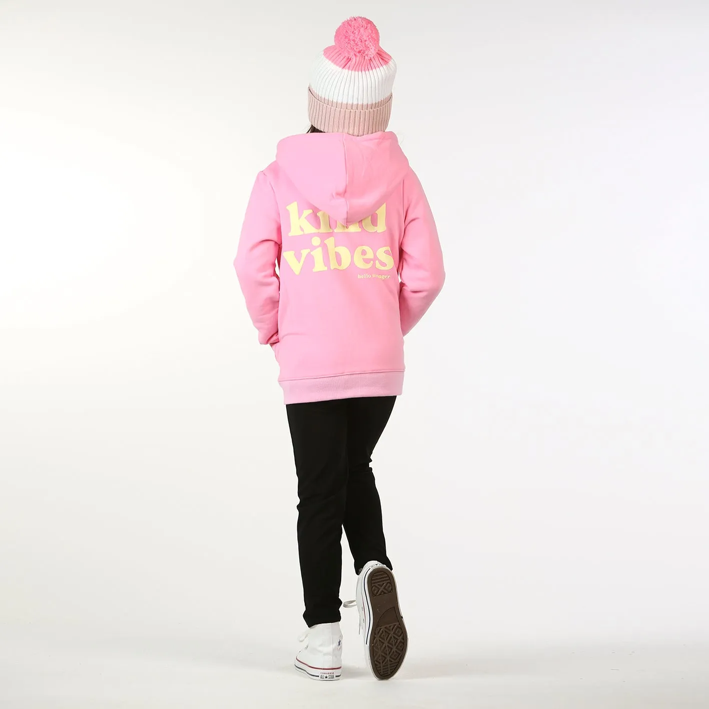 HS Kind Vibes Zip Hood- Pink --> Pink Kind Vibes Zip Hoodie by HS - Shop Now