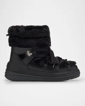 Insolux Leather Faux Fur Snow Boots