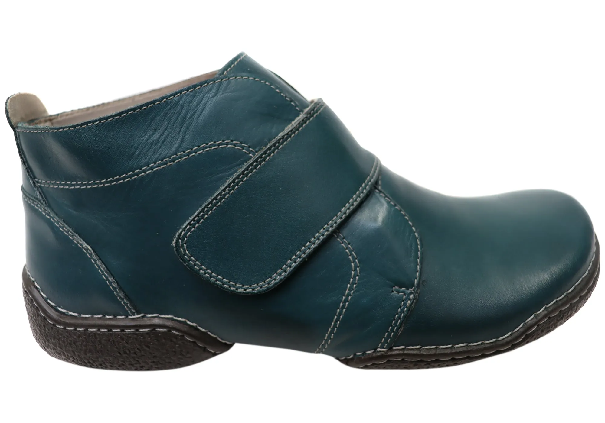 J Gean Zoey Womens Comfortable Leather Ankle Boots Made In Brazil