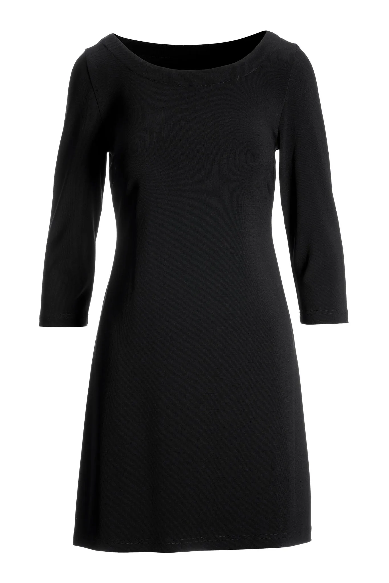 Jet Black Travel Knit Swing Dress