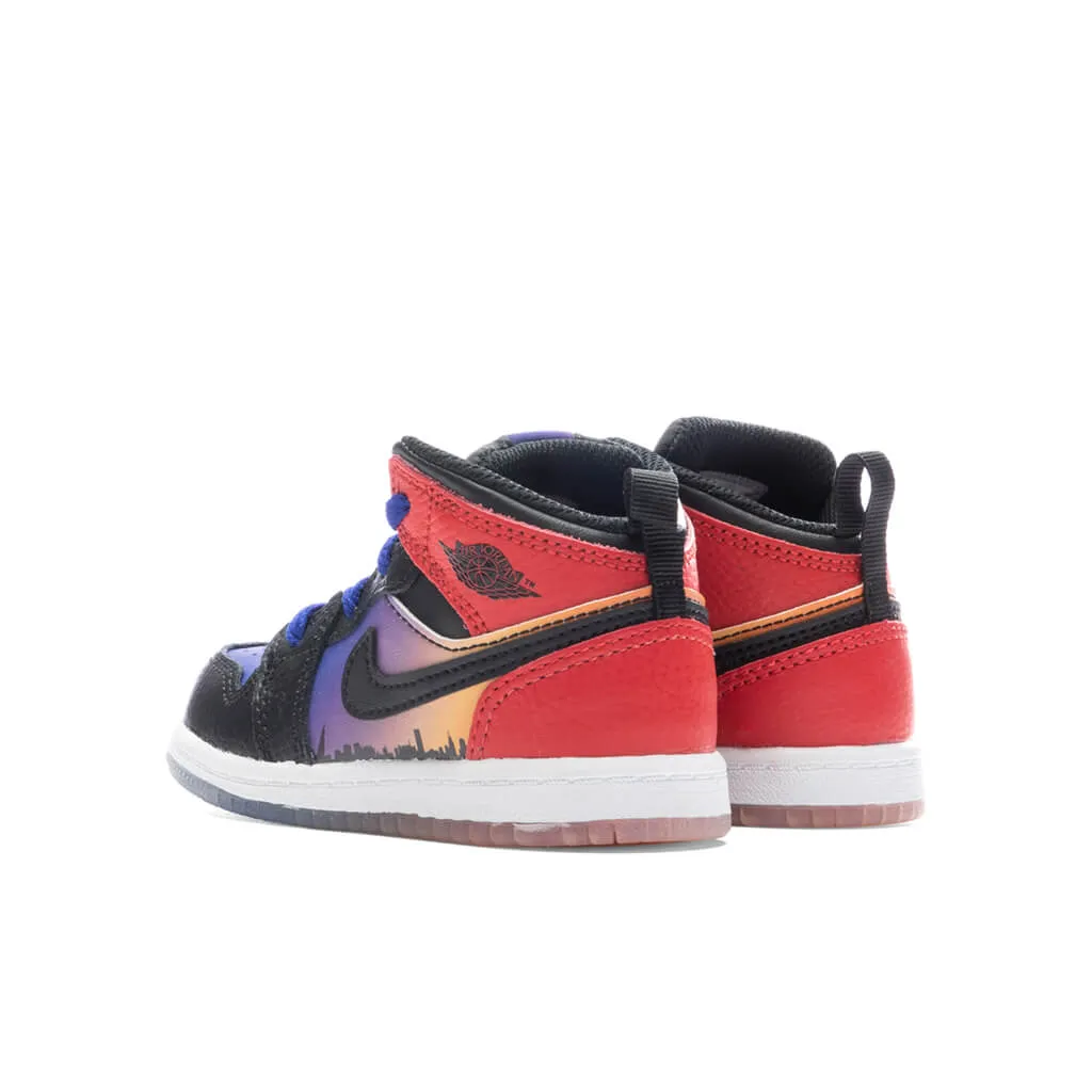 Jordan 1 Mid Skyline Concord Black University Red