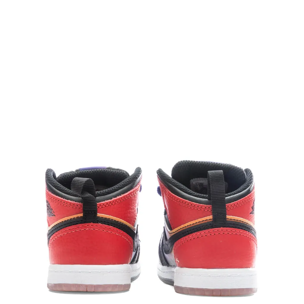 Jordan 1 Mid Skyline Concord Black University Red