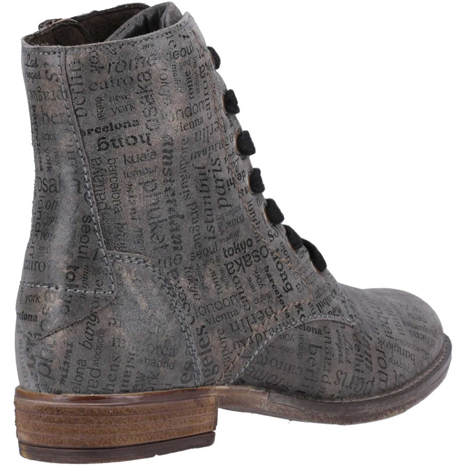 Josef Seibel Sienna 82 Women's Printed Leather Ankle Boot.