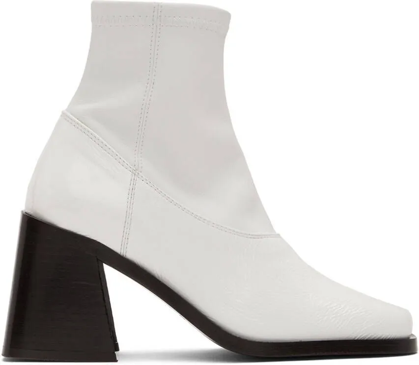 Justine Clenquet White Eva Boots