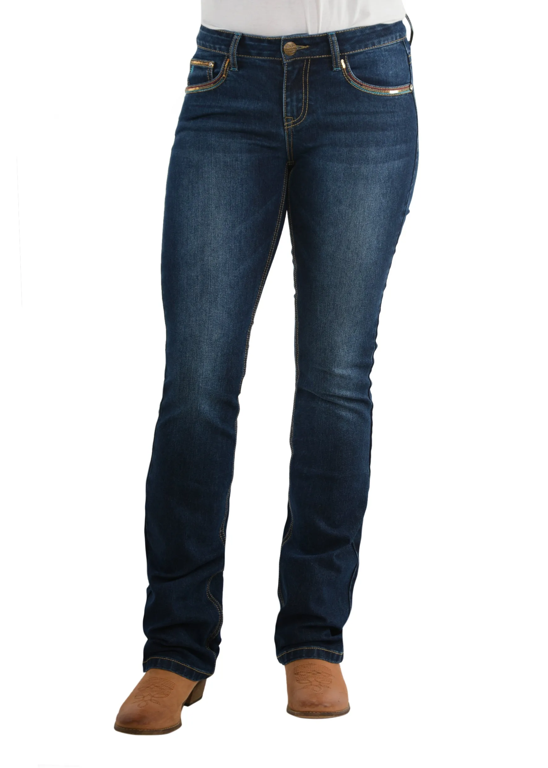 Ladies Pure Western Katelyn Bootcut Jean - 36 Leg