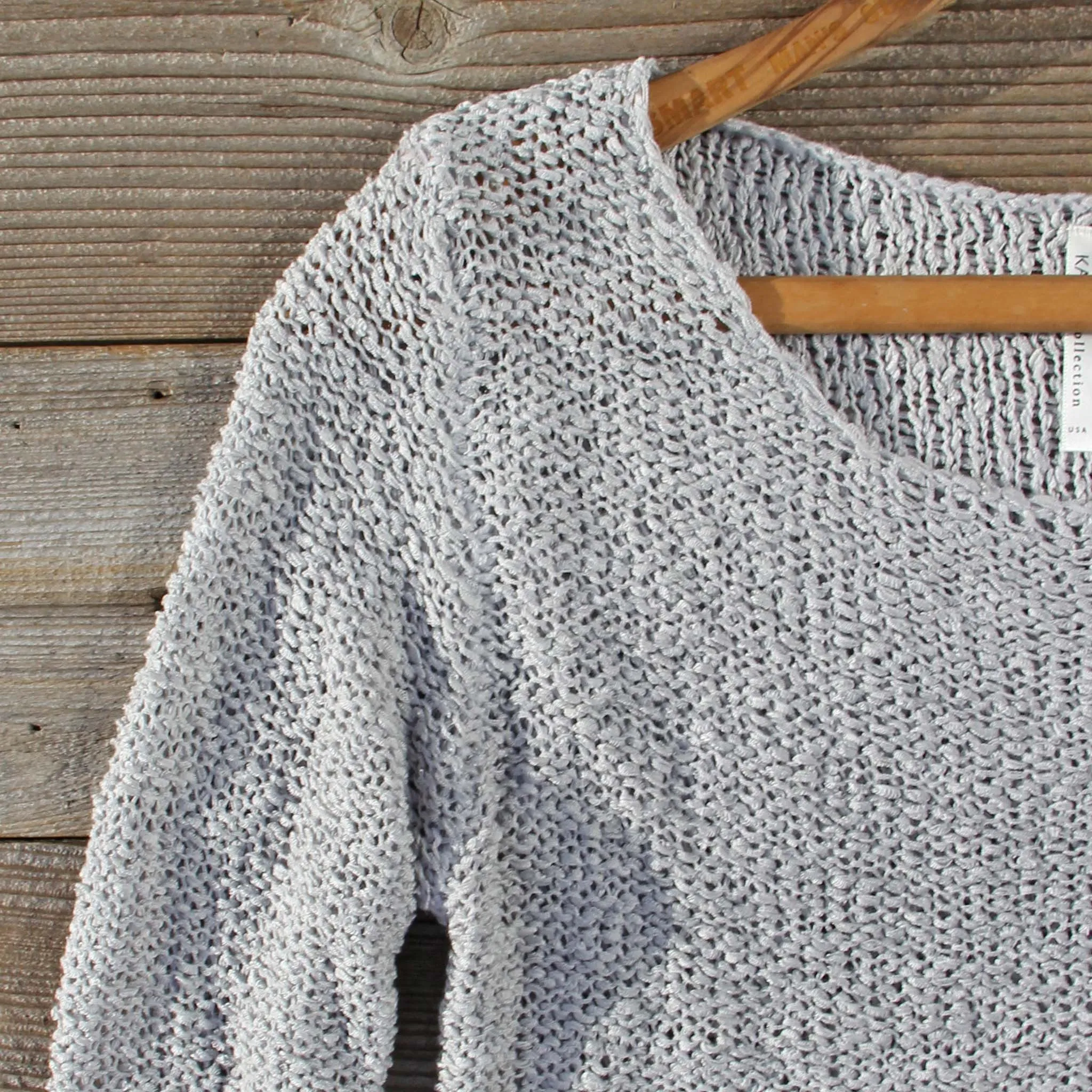 Lake Chelan Fog Sweater - Google SEO Result: Knit Lace Sweater in Chelan Fog