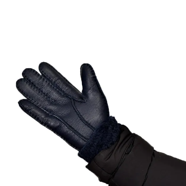 Leather Winter Gloves | Fleece Lined | Sheepskin Fur | Gifts