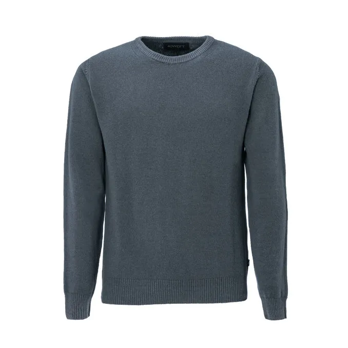 Leo Lambswool Pullover Black Washed Man