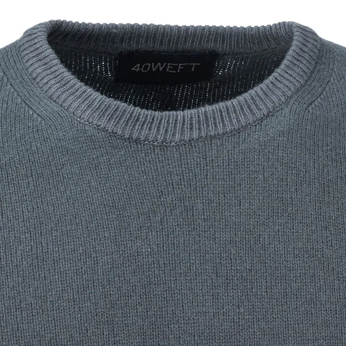 Leo Lambswool Pullover Black Washed Man