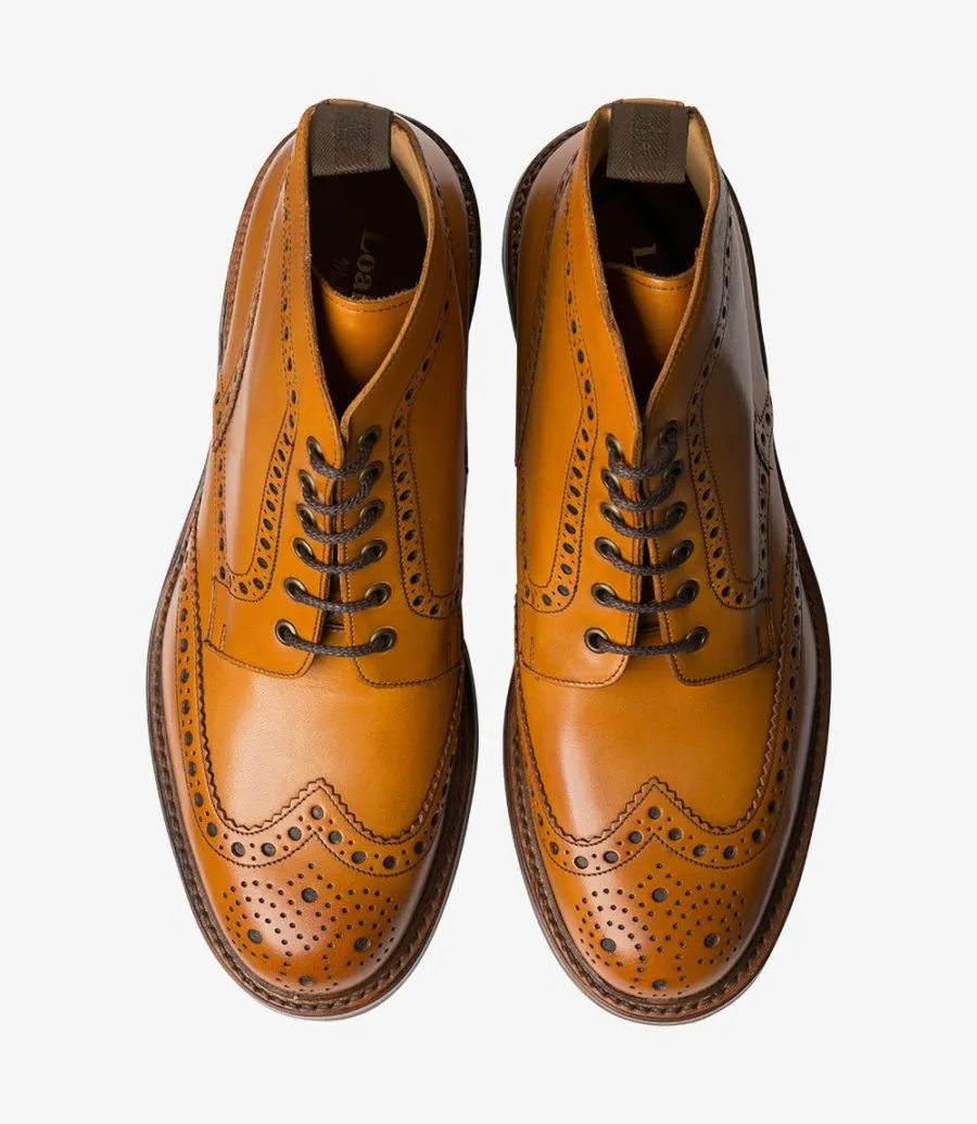 Loake Bedale Tan Leather Ghillie boot - 1880 premium range