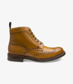 Loake Bedale Tan Leather Ghillie boot - 1880 premium range