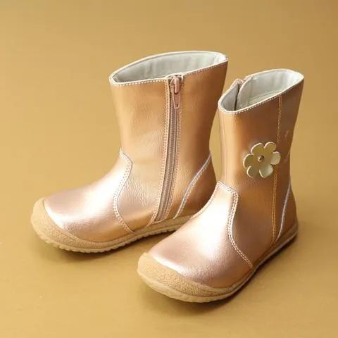 Madison Leather Flower Mid Boot