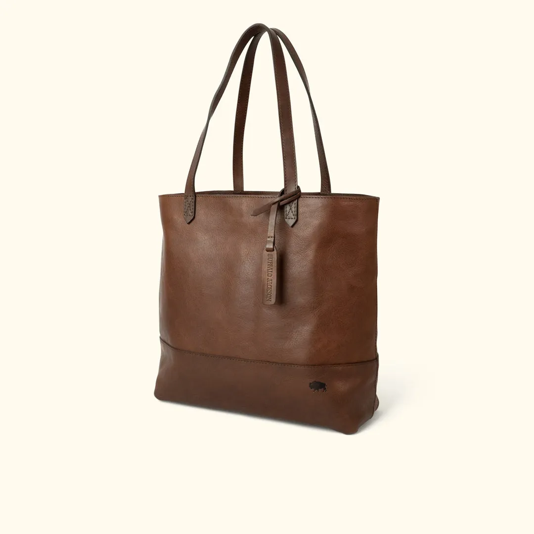 Madison Leather Tote Bag | Dark Hazelnut