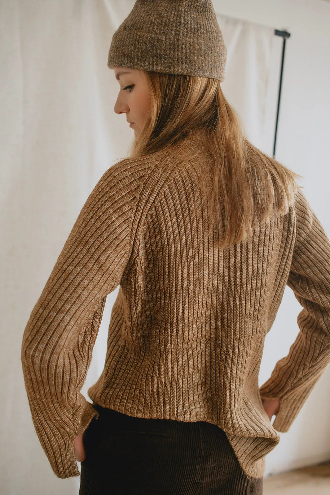 Manny Ribbed Sweater - Toasted Coconut