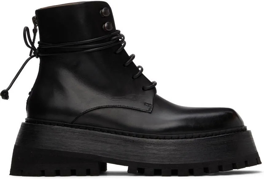 Marsèll Black Quadrarmato Boots