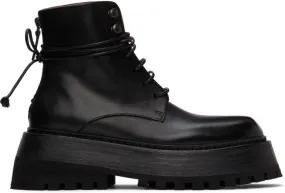 Marsèll Black Quadrarmato Boots