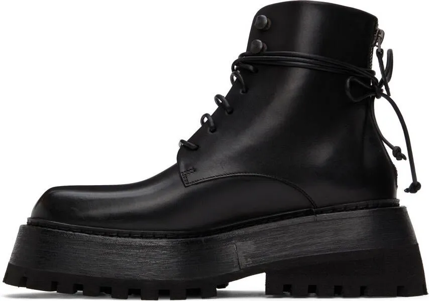 Marsèll Black Quadrarmato Boots